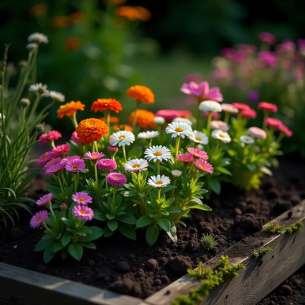 Premium blomsterbed pakke